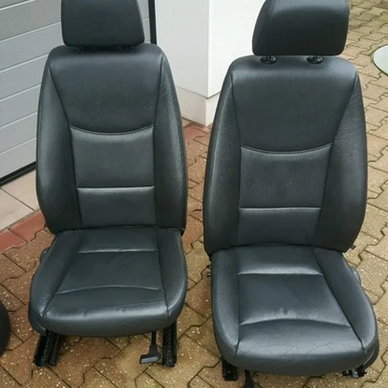 BMW E90 E91 Fahrer ODER Beifahrer Sitz VORNE LINKS RECHTS  Leder Dakota schwarz
