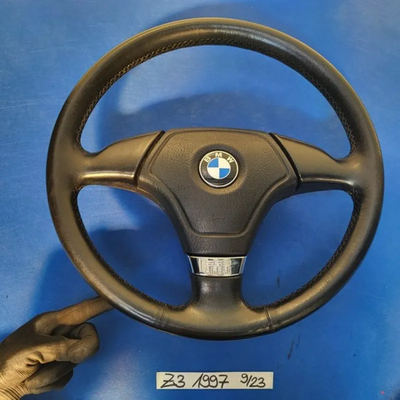BMW E31 E34 E36 E39 Z3 Lenkrad 1093354 Leder Lenker schwarz + Fahrer-Airbagmodul