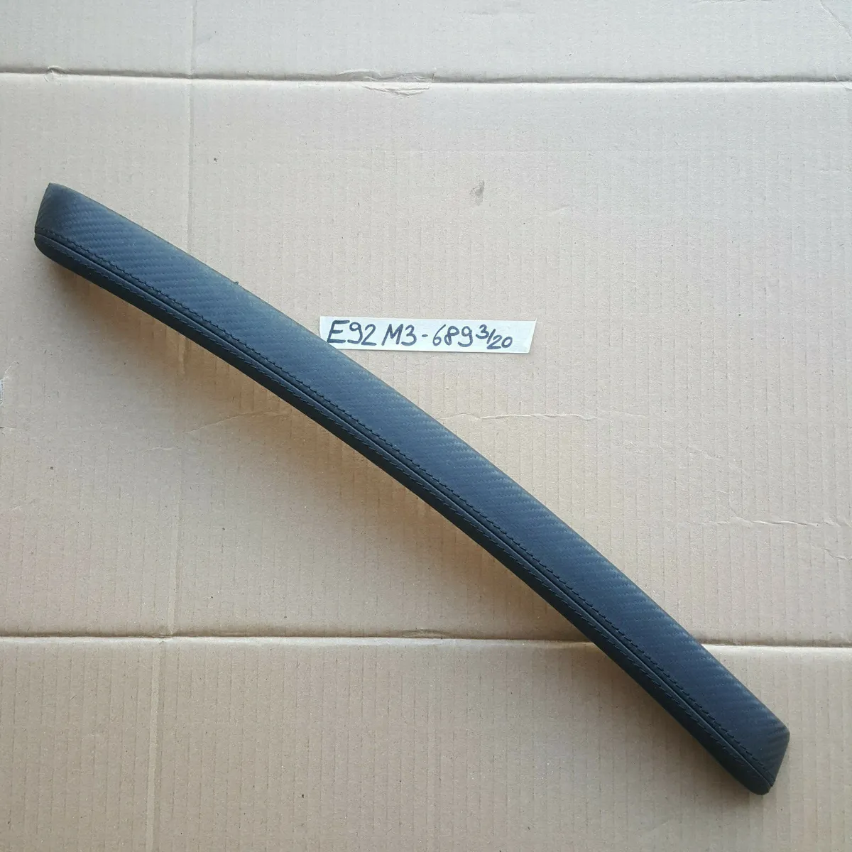 BMW E92 M3 Dekorleiste Zier Leiste Leder Carbon Seitenverkleidung LINKS 8036689 