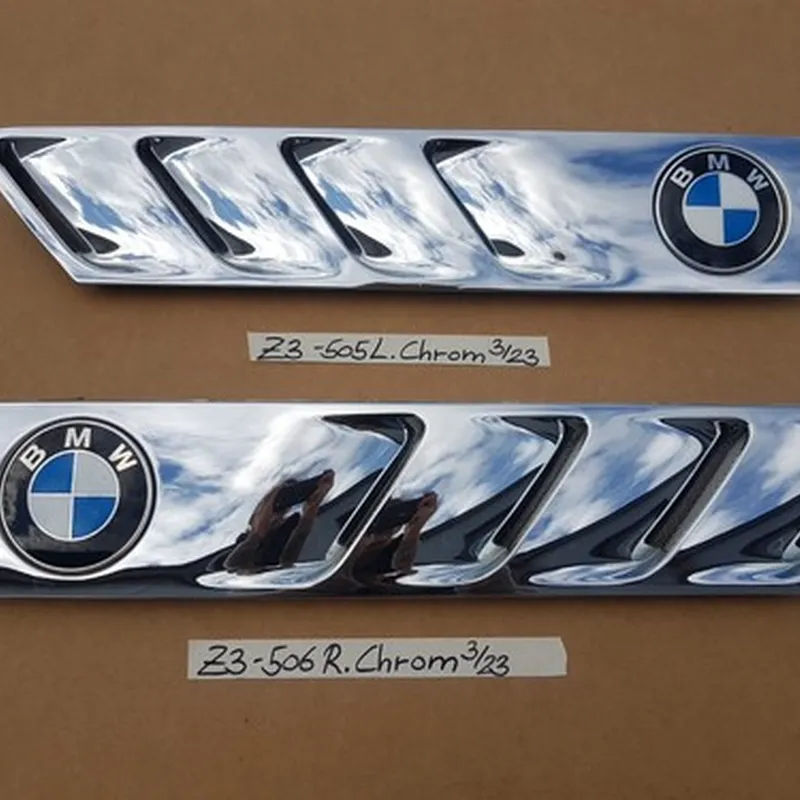 BMW Z3 Lufteinlass Ki​emen Ziergitter Motorhaube Chrom Silber RECHTS  LINKS