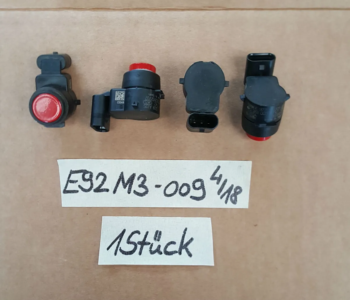 BMW E90 E91 E92 PDC Park Rückfahr Sensor Ultraschall Wandler rot 6977009