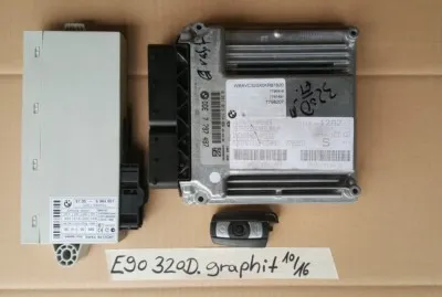 BMW E90  E91  E92  E93  E87 DDE Motor Steuergerät 7798207 + CAS Modul 6964051