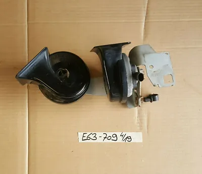 BMW E63 E64 E60 E61 Hupe high + low Fanfare / Signal Horn + Halter 6935709