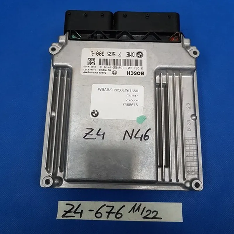 BMW Z4 E85 Motor Steuergerät DME Bosch 7568676 N46 Motor 2 Liter