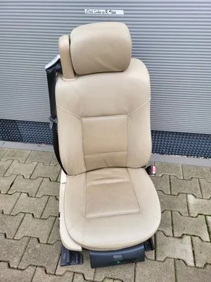 BMW E46 Cabrio Beifahrer Sitz elektrisch Leder Beige + Motor + Memory  ABHOLUNG