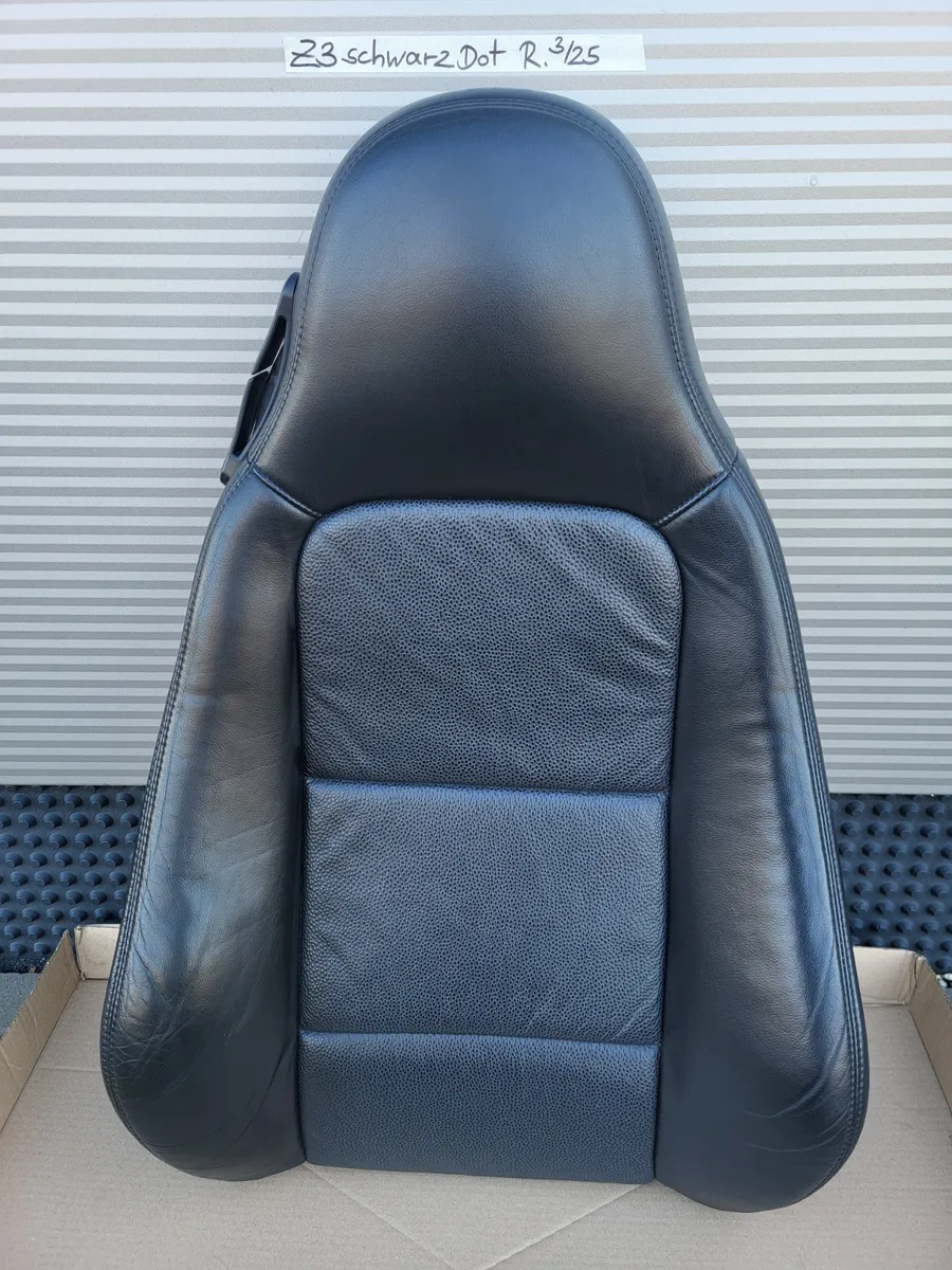 BMW Z3 Roadster Beifahrer Sitz Oberteil Lehne Leder schwarz Rückenlehne Point 