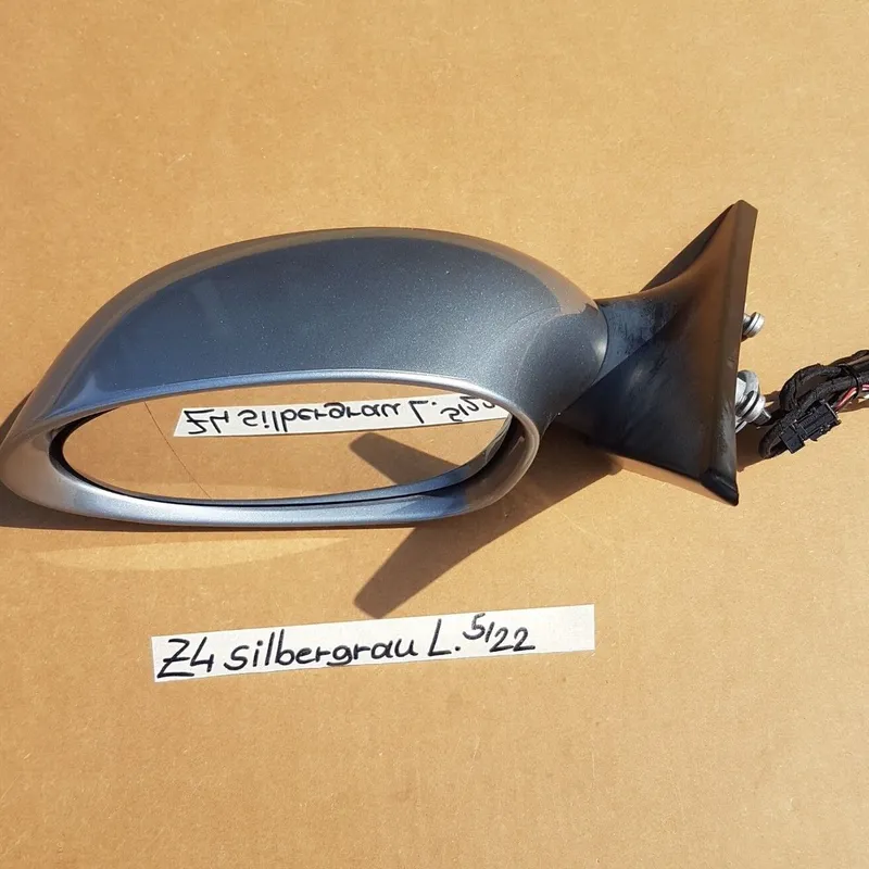 BMW Z4 E85 E86 Seiten Außen Spiegel LINKS silber grau Metallic A08 