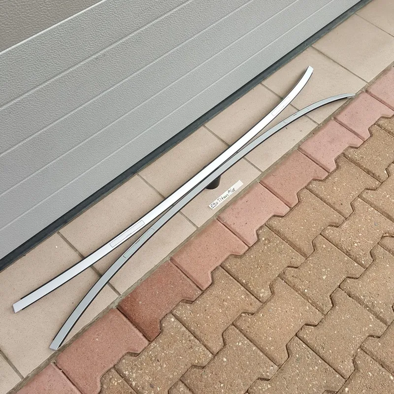 BMW E90 Dach Leiste Dachleisten Zierleisten Dachreling Titan Silber ABHOLUNG