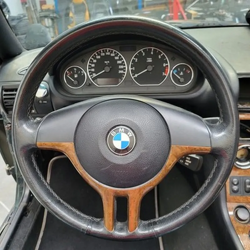 BMW Z3  Facelift + E46 + E39 Sportlenkrad Leder Lenker Sport Lenkrad Holz Spange