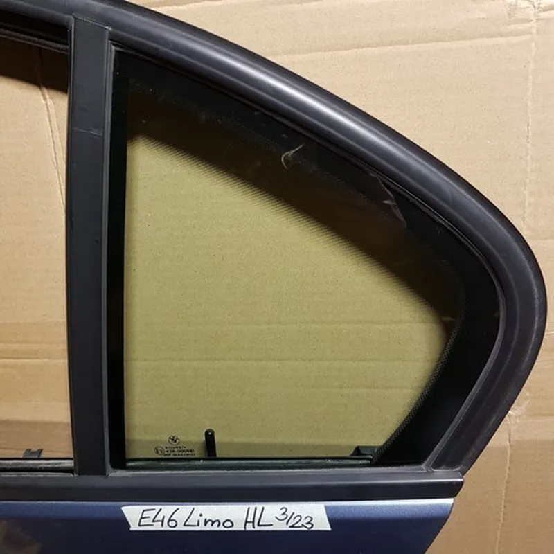 BMW E46 Limousine Seiten Scheibe  Tür HINTEN LINKS Glas  Fahrer Seite ABHOLUNG