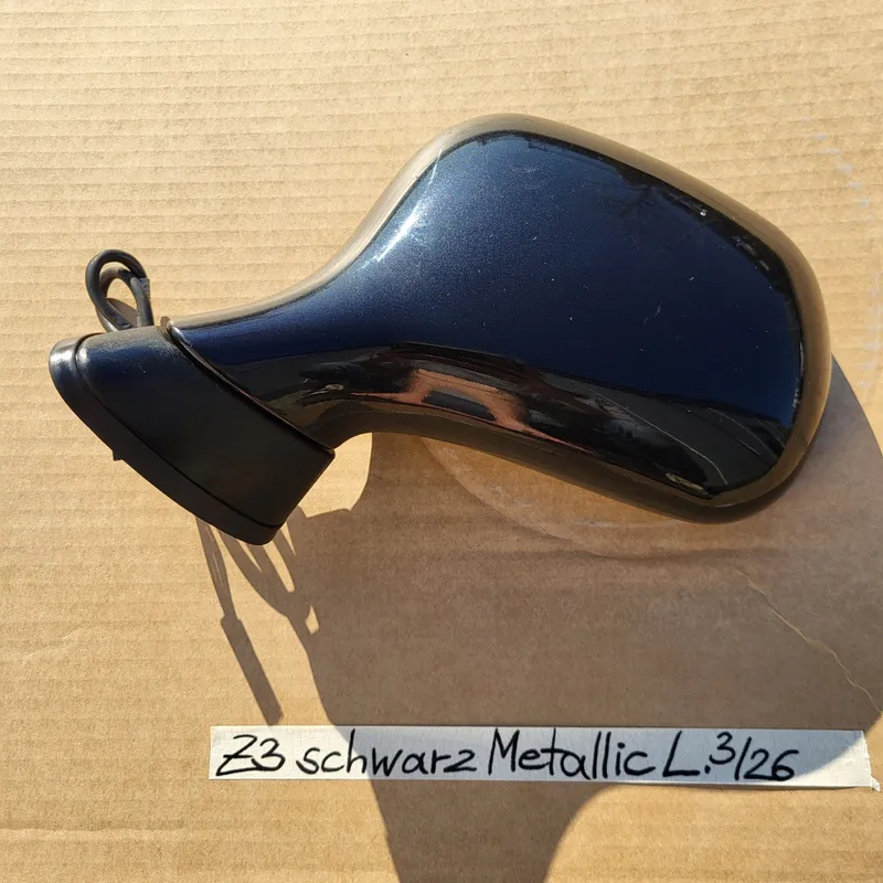 BMW Z3 Roadster + Coupe Seiten Außen Spiegel Glas Motor LINKS Schwarz Metallic