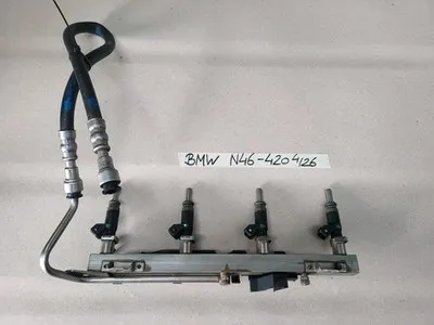 BMW Z4 E85 E90 E91 E87 X1 X3 Einspritz Leiste 7530420 Rohr + Ventile 150 PS N46 