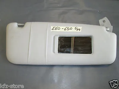 BMW E60 / E61 Sonnenblende grau Kunstleder Rechts beleuchtet 7066650