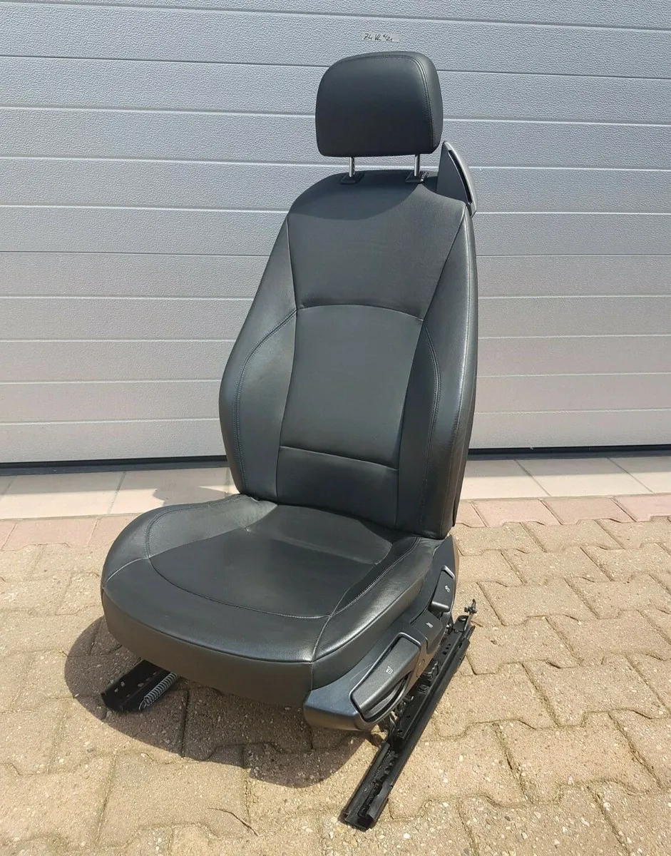 BMW Z4 E85 Fahrer Sitz Leder schwarz  VORNE LINKS  black leather seat ABHOLUNG