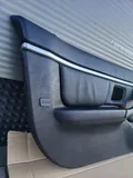 BMW Z3 Tür Verkleidung Leder Schwarz LINKS + Griff + Chrom Leiste Airbag-Klappe