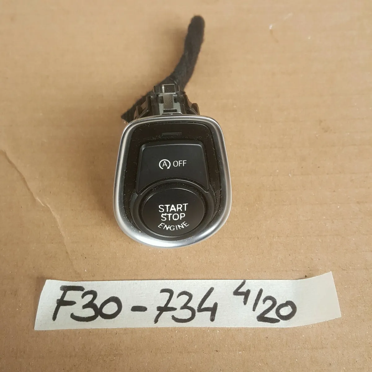 BMW F20 F21 F30 F31 F34 F35 F80 Start Stop Motor Engine Schalter 9250734 Kabel