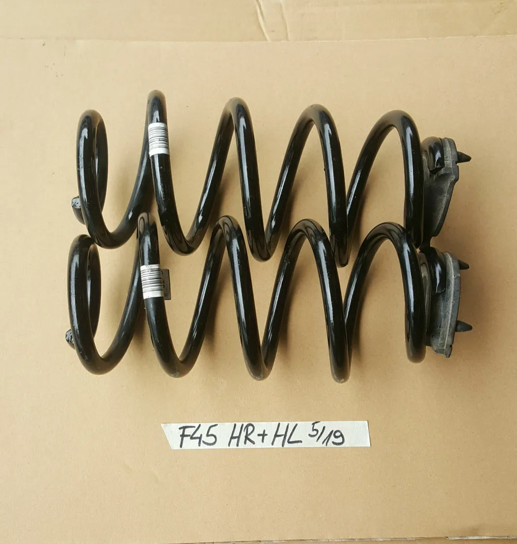 BMW 2er F45 Spiral Tonnen Feder HINTEN Fahrwerksfeder Set Hinterachse 