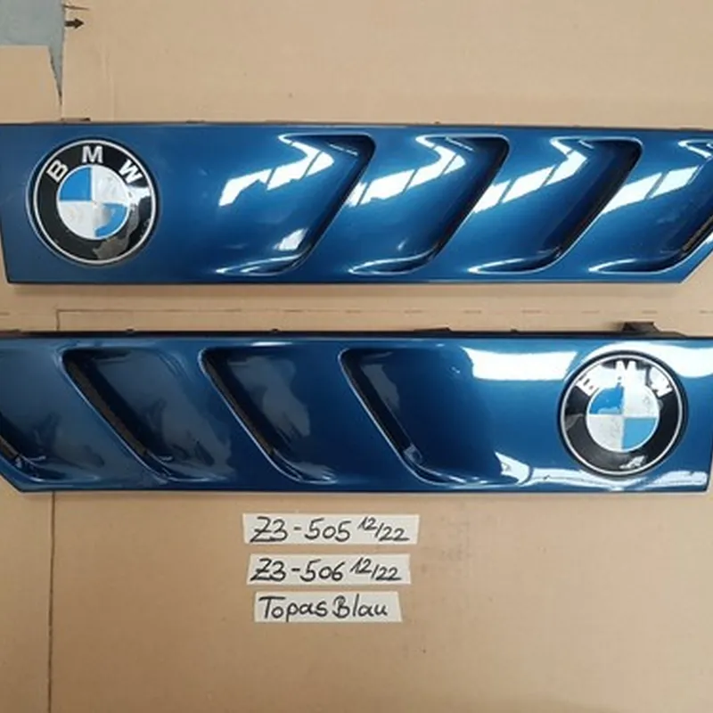 BMW Z3 Roadster Lufteinlass Ki​emen Ziergitter Motorhaube Blau rechts links