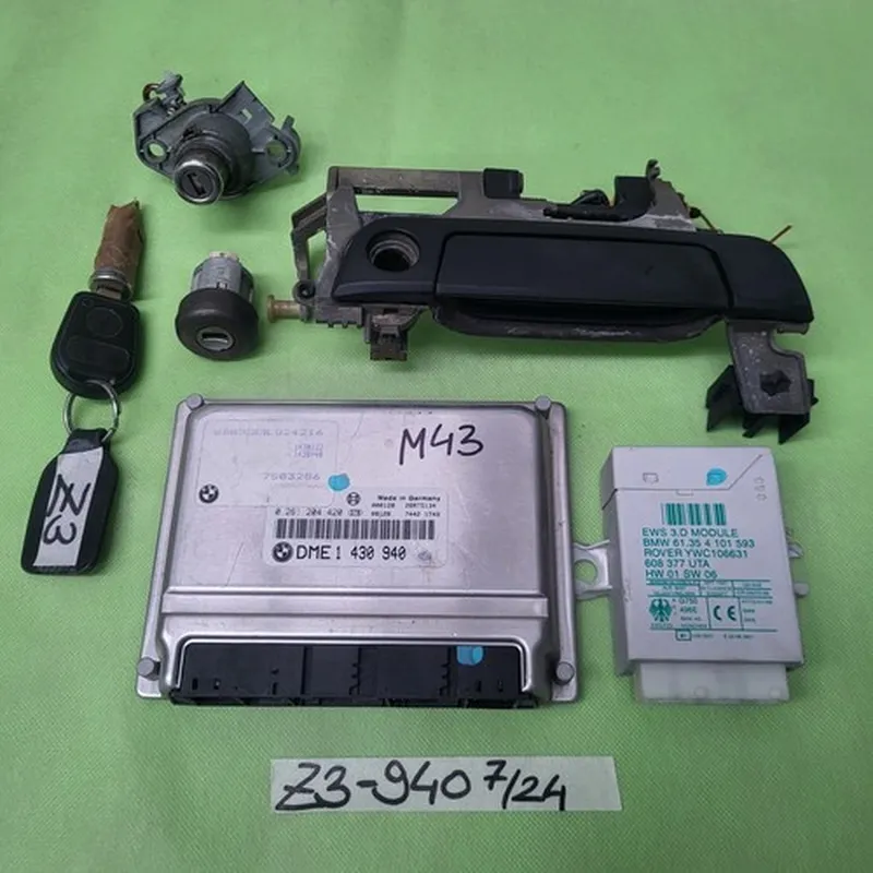 BMW Z3 Roadster Motorsteuergerät EWS Zündschloss Türschloss M43 Motor Schlüssel