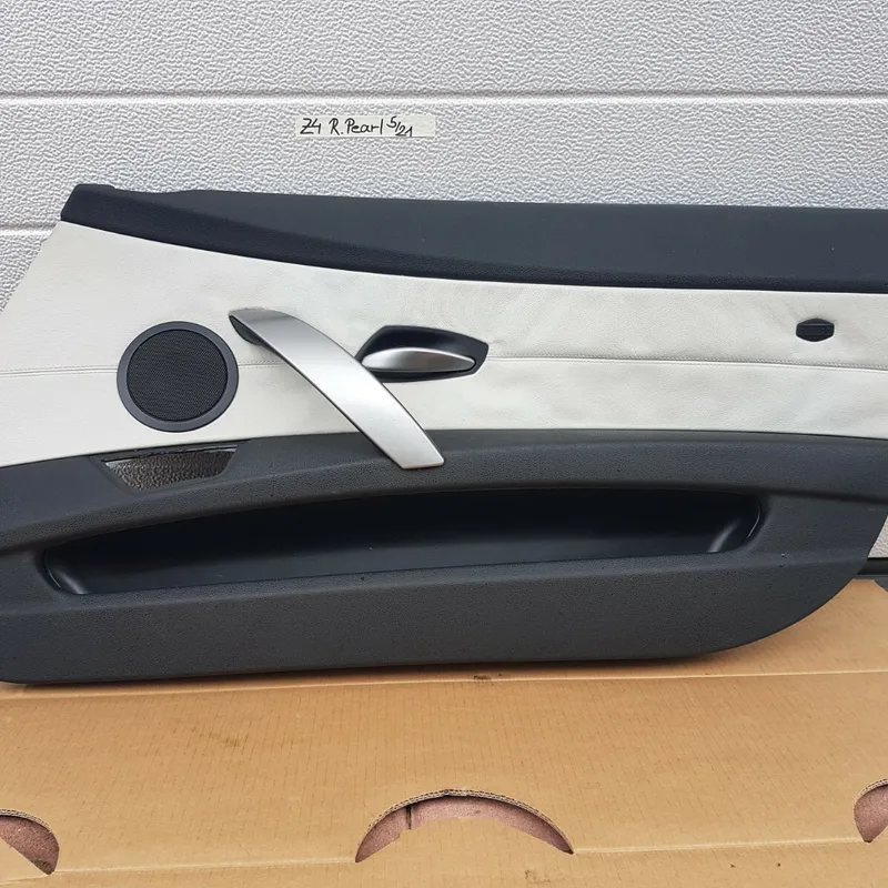 BMW Z4 E85 E86 Tür Verkleidung Türtafel Leder Pearl grau RECHTS Beifahrer Seite