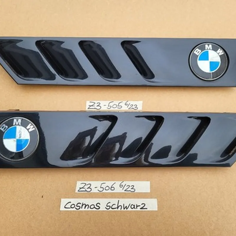BMW Z3 Roadster Lufteinlass Ki​emen Ziergitter Motorhaube Cosmos Schwarz R+L