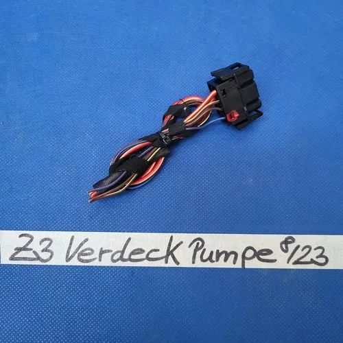 BMW Z3 Roadster Stecker für Verdeck Pumpe   1376116 Kabel Abgeschnitten