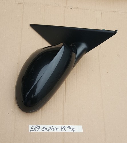 BMW E87 1er Seiten Außen Spiegel RECHTS black Saphir Schwarz metallic 475