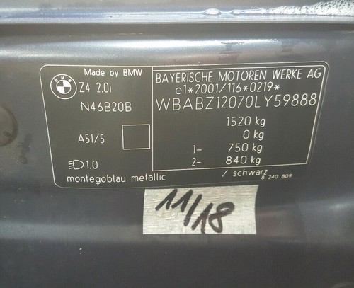 BMW Z4 E85 Motor Steuergerät 7561834 EWS Modul 6988104 + Schlüssel N46 Motor