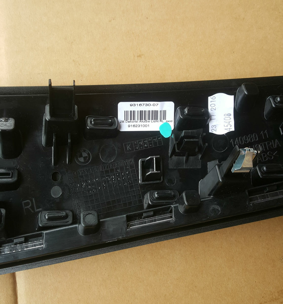 BMW 2er F45 F46 Armaturenbrett Lüftung Frischluftgrill Mitte Gitter 9287289