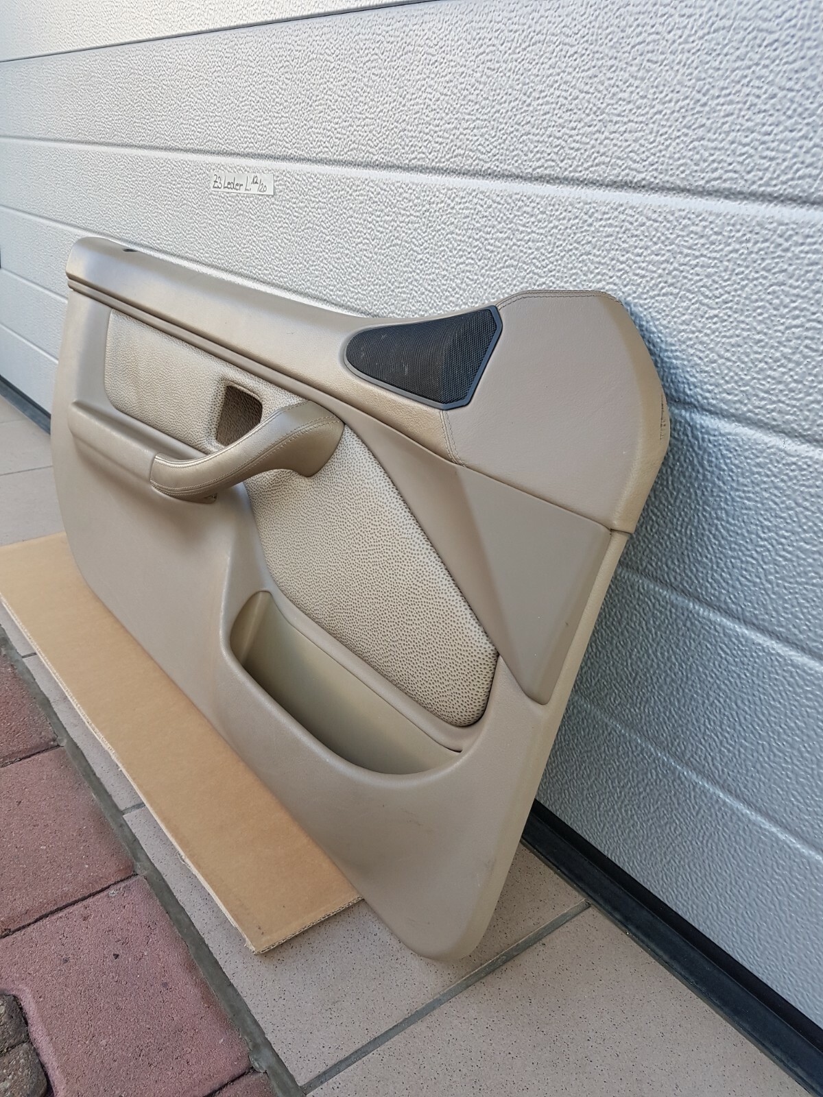 BMW Z3 Roadster Tür Verkleidung Türtafel Tür Pappe Voll Leder + Griff beige