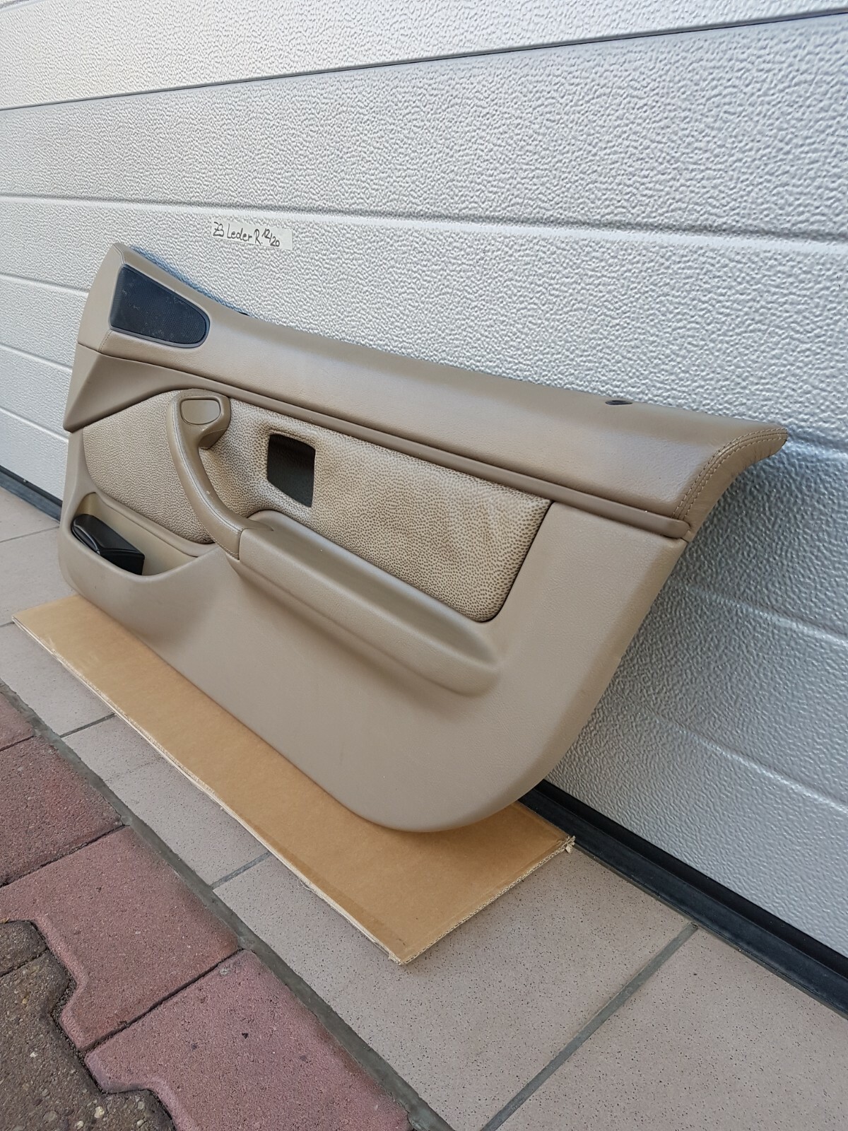 BMW Z3 Roadster Tür Verkleidung Türtafel Tür Pappe Voll Leder + Griff beige