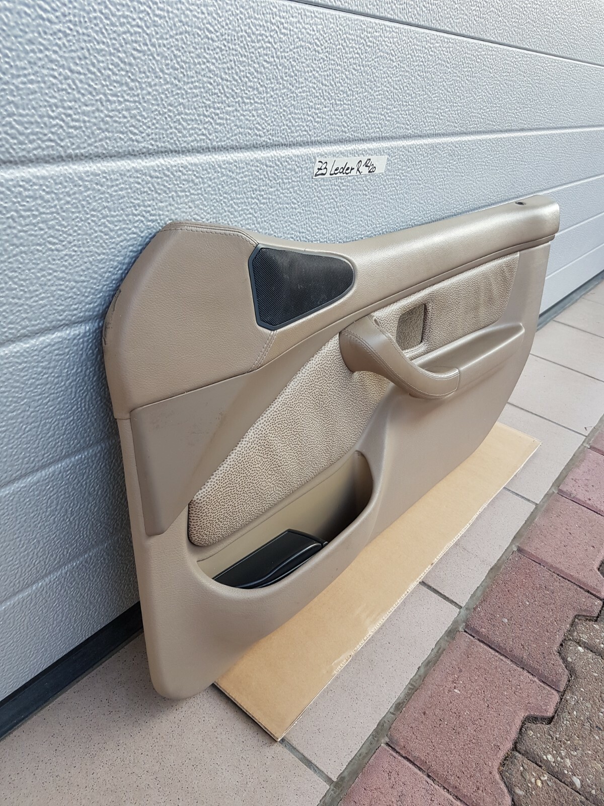 BMW Z3 Roadster Tür Verkleidung Türtafel Tür Pappe Voll Leder + Griff beige