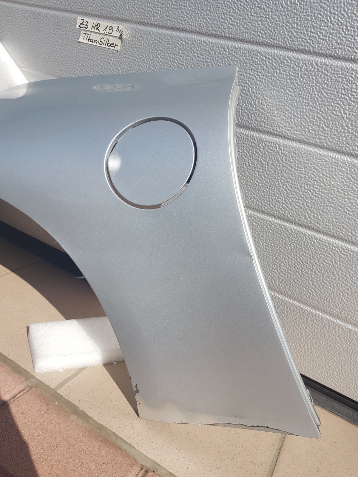 BMW Z3 Roadster Kotflügel Seitenwand schmal HINTEN RECHTS Titan Silber Metallic