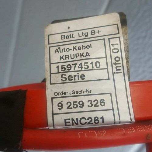 BMW F20 F21 F30 F31 Batterie Plus Kabel Unterflur Pluskabel 9259325