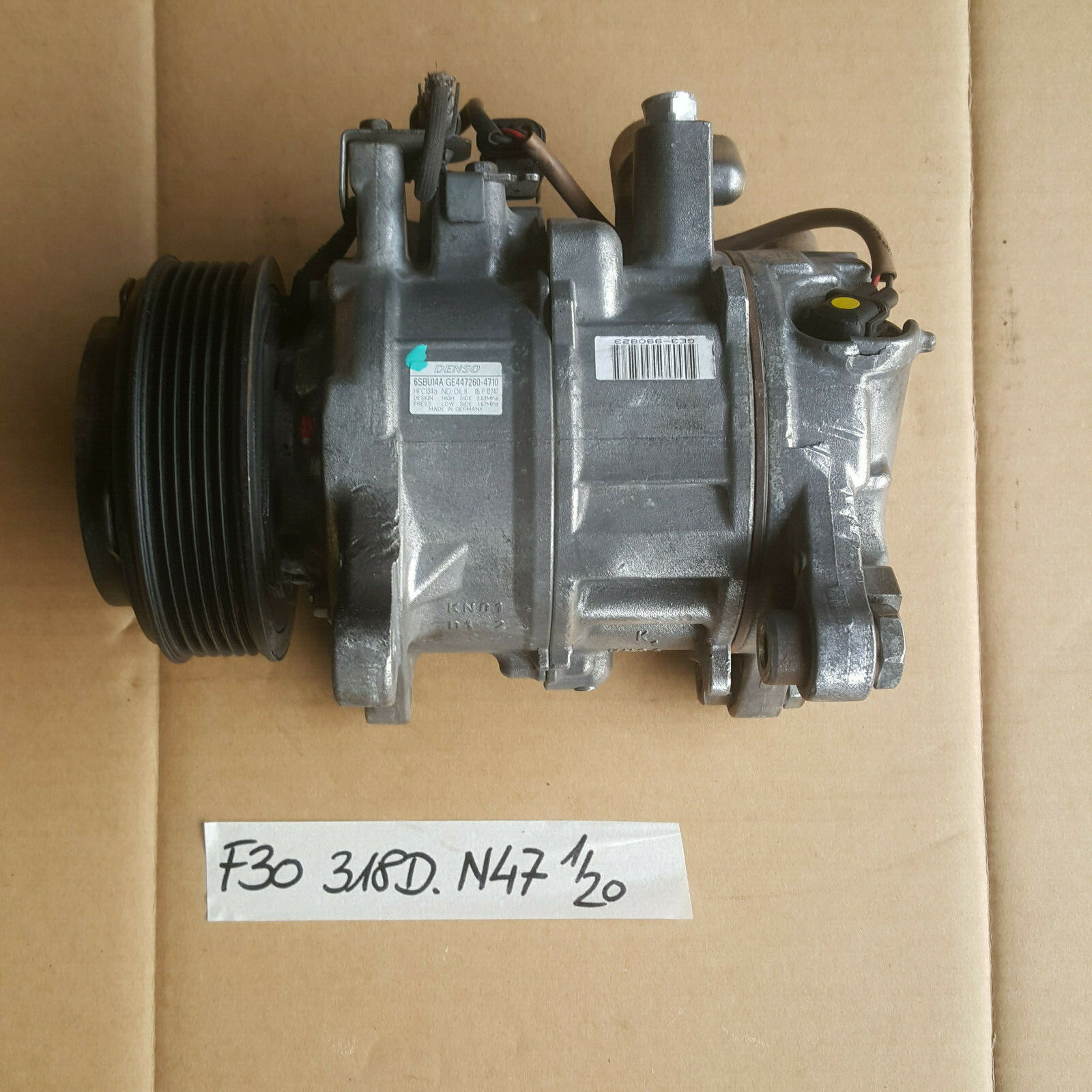 BMW F20 F21 F30 F31 F35 Klimakompressor 316 - 320 Diesel N47 Motor 9223695