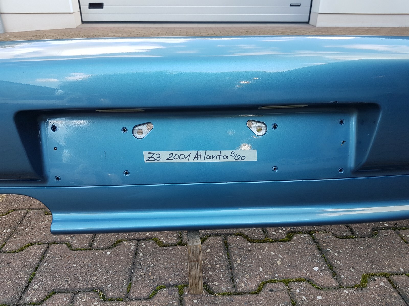 BMW Z3 Roadster Heckschürze Verkleidung Stoßstange HINTEN Atlanta blau ABHOLUNG 