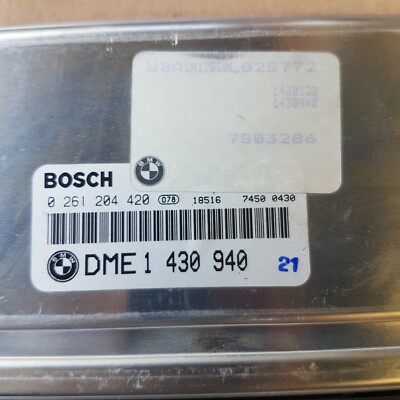 BMW Z3 Motorsteuergerät 1430940 EWS Modul 6912145 + Zünd Schloss Schlüssel Chip