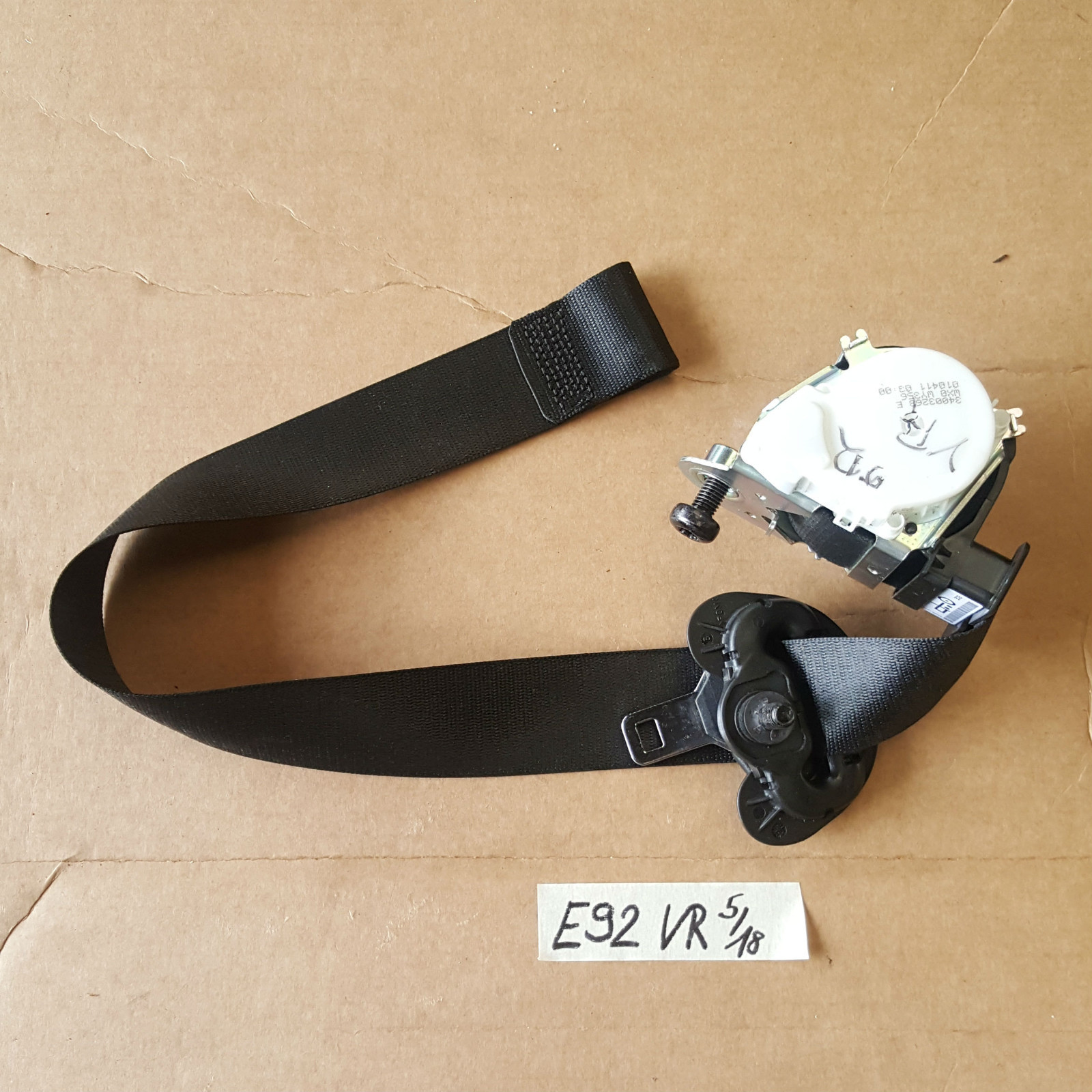 BMW E92 Sicherheitsgurt VORNE RECHTS  Obergurt  Gurtstraffer