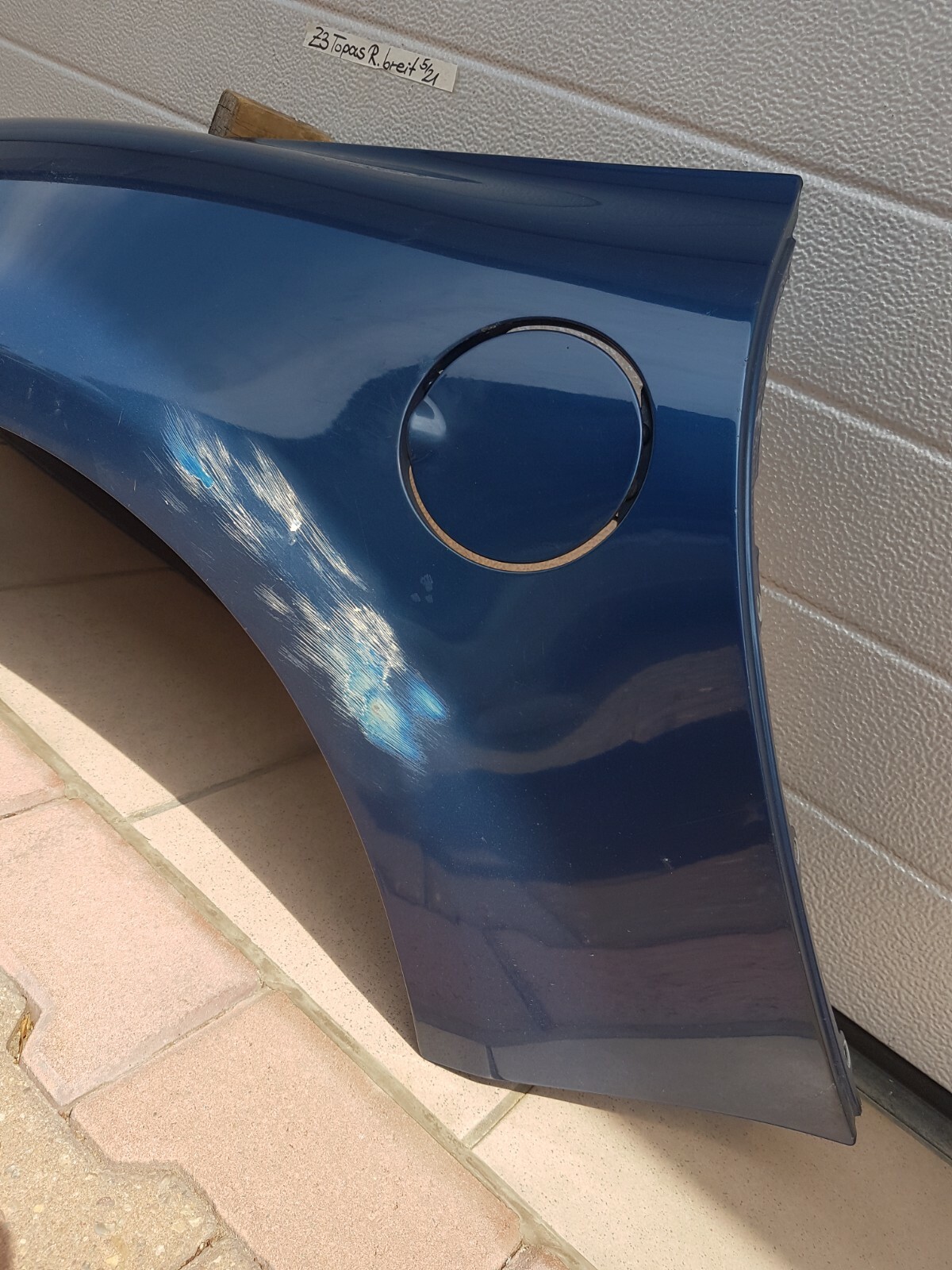 BMW Z3 Roadster Kotflügel Seitenwand breit HINTEN RECHTS blau