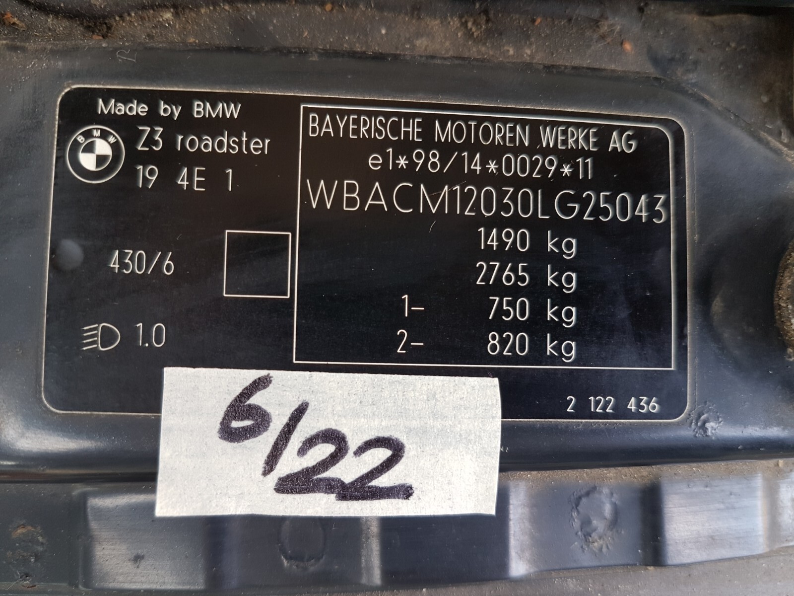 BMW Roadster Z3 Lufteinlass Ki​emen Ziergitter Motorhaube oxford grün R+L