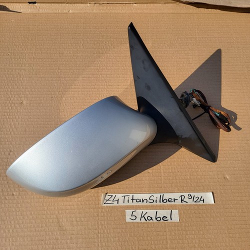 BMW Z4 E85 E86 Seiten Außen Spiegel RECHTS Beifahrer Seite Titan Silber 354
