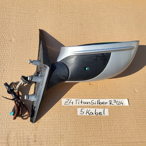 BMW Z4 E85 E86 Seiten Außen Spiegel RECHTS Beifahrer Seite Titan Silber 354