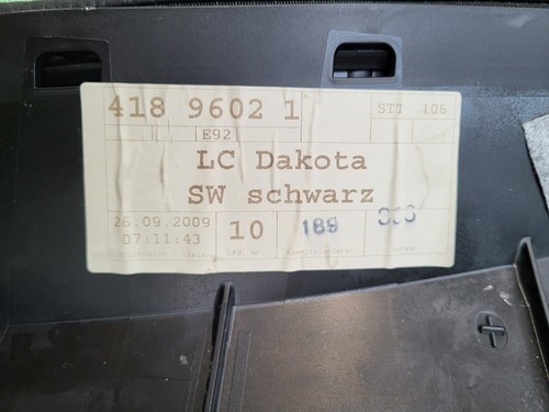 BMW E92 Coupe Rückbank Oberteil LINKS Leder schwarz Rücksitz Lehne ABHOLUNG 