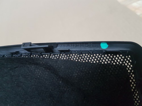 BMW E90 Lautsprecherblende 6950526 Gitter Verkleidung Abdeckung i.d. Hutablage  
