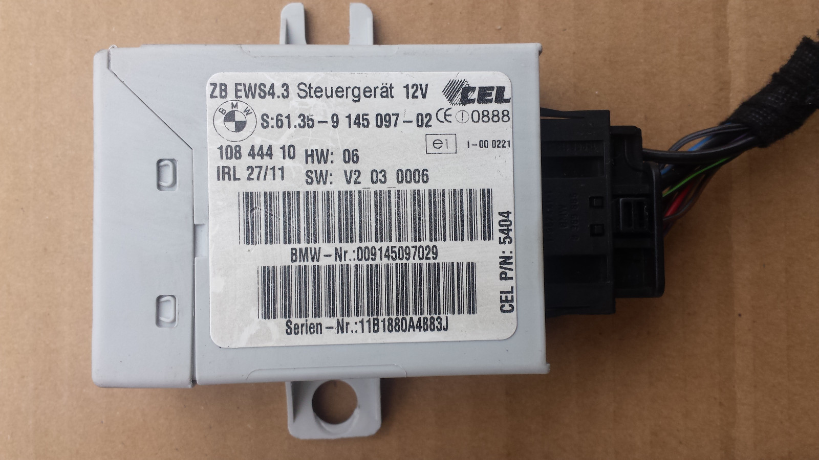 BMW  X3 E83 Motor Steuergerät  Grundsteuergerät 7542471 + EWS + Schlüssel