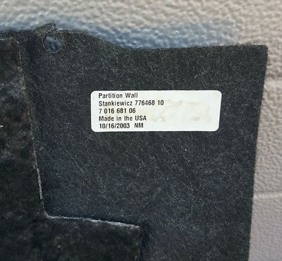 BMW Z4 E85 Kofferraum Matte Verkleidung Trennwand Gepäckraum Platte 7016681