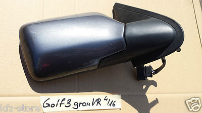 VW Golf 3 / Golf III Außenspiegel Spiegel Seitenspiegel RECHTS grau metallic