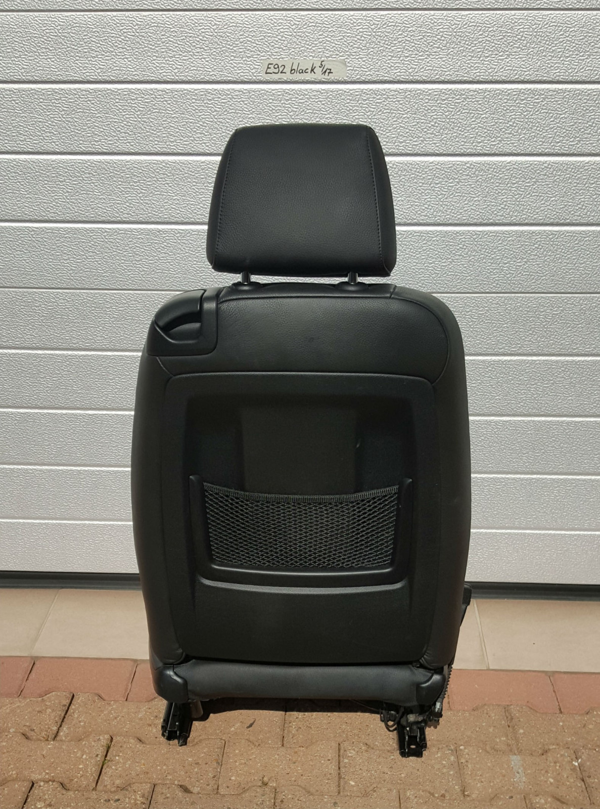 BMW E92 E93 Fahrer Sitz elektrisch Leder Dakota schwarz + Gestell  + Airbag