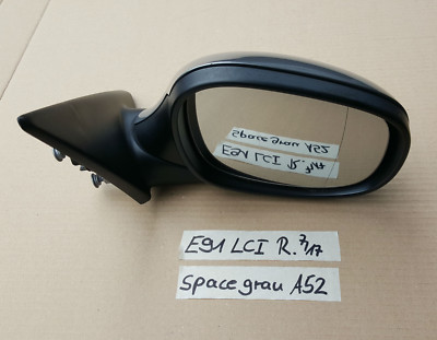 BMW E90 E91 LCI Aussenspiegel Seiten Spiegel RECHTS space grau metallic A52