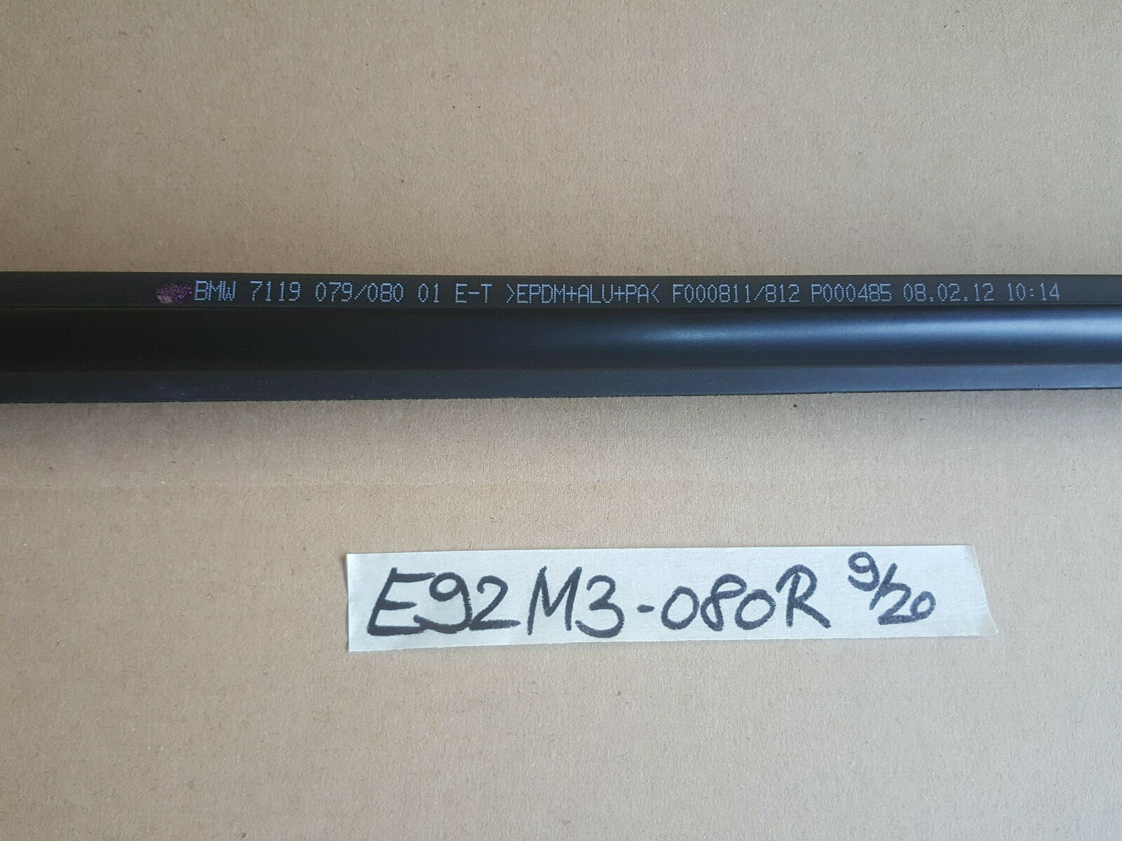 BMW E92 Schaftleiste 9079080 Fenster Tür Dichtung RECHTS Schachtabdichtung 